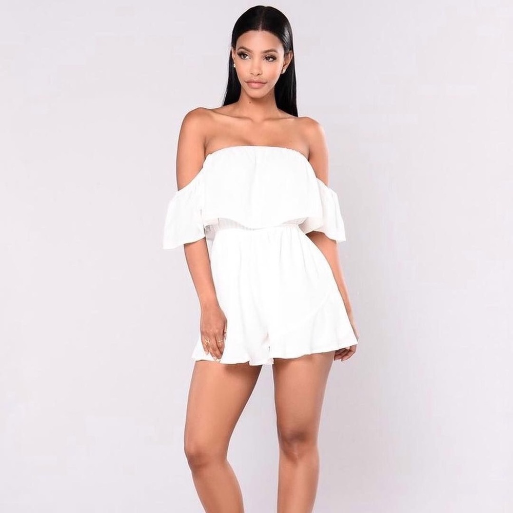 Fashion Nova white romper